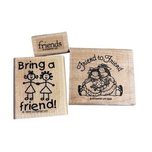 Stampin’ Up Friends Rubber Stamps Card Making Crafting Stamping Embossing